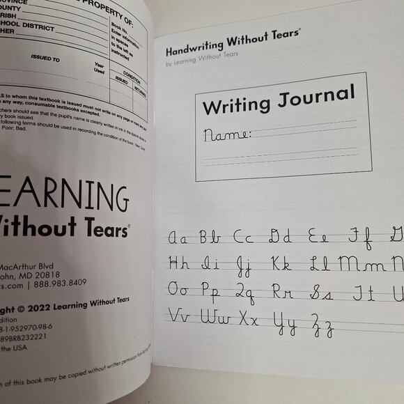 3rd D Grade Handwriting Without Tears Writing Journal Cursive Teachers Guide Lot - Picture 6 of 6